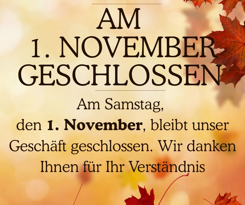 Geschlossen 1. November 2025 Facebook Post