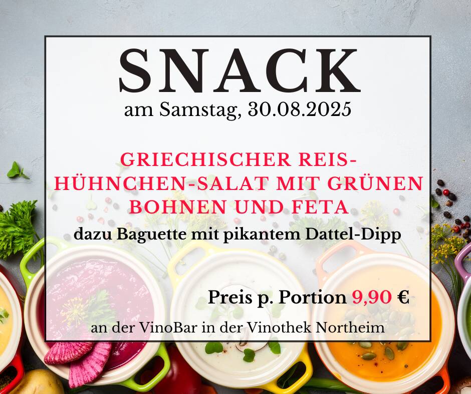 VinoBar Events 2 Griechisch Reis Haehnchen