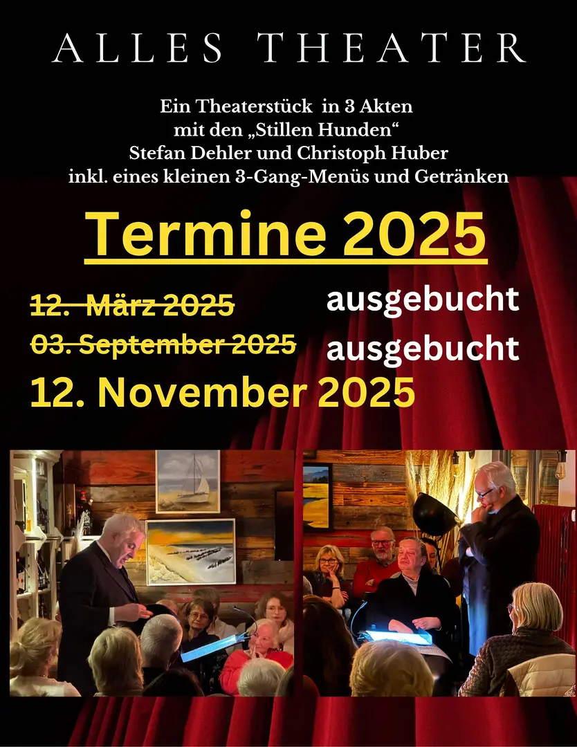 Theater Stille Hunde Plakat
